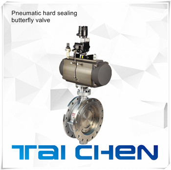 氣動(dòng)硬密封法蘭蝶閥圖片