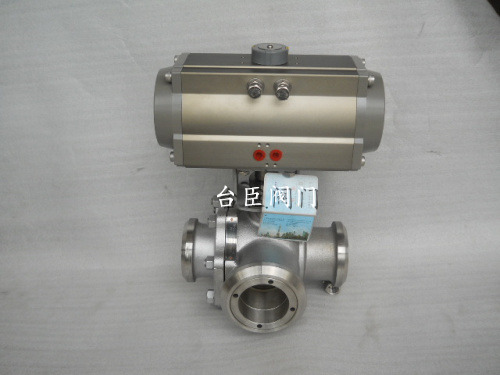 氣動焊接三通球閥