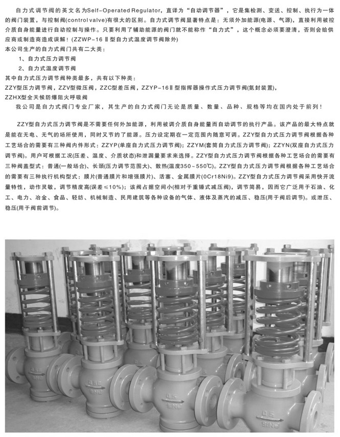 自力式調(diào)節(jié)閥