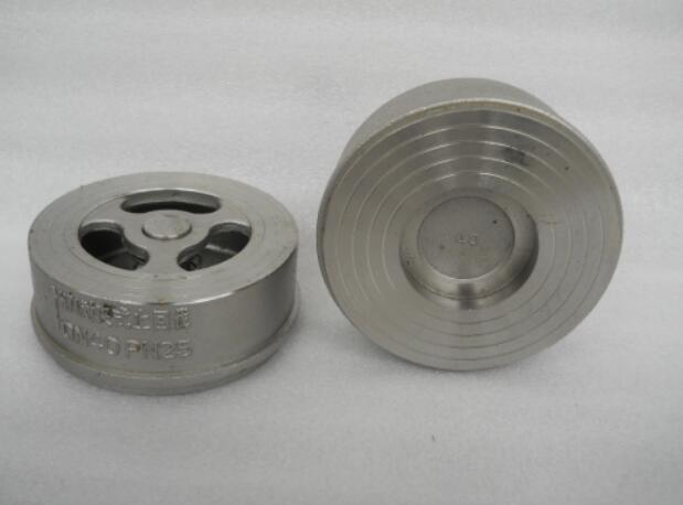 超薄型對(duì)夾式止回閥實(shí)物圖 不銹鋼對(duì)夾式旋啟式止回閥圖例